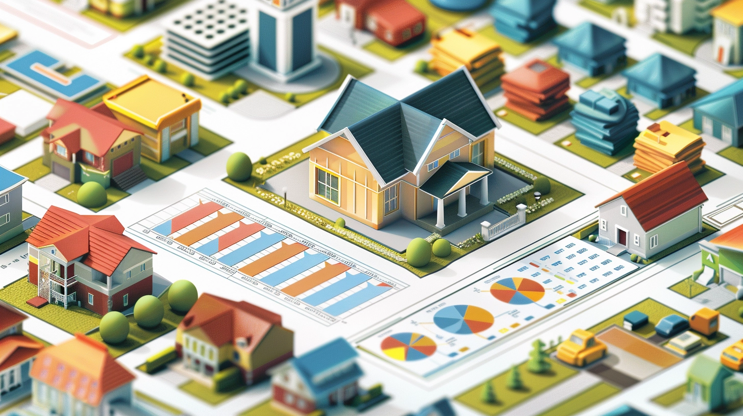 An infographic-style image showing a breakdown of monthly rental income, expenses, and net profit for a typical landlord.